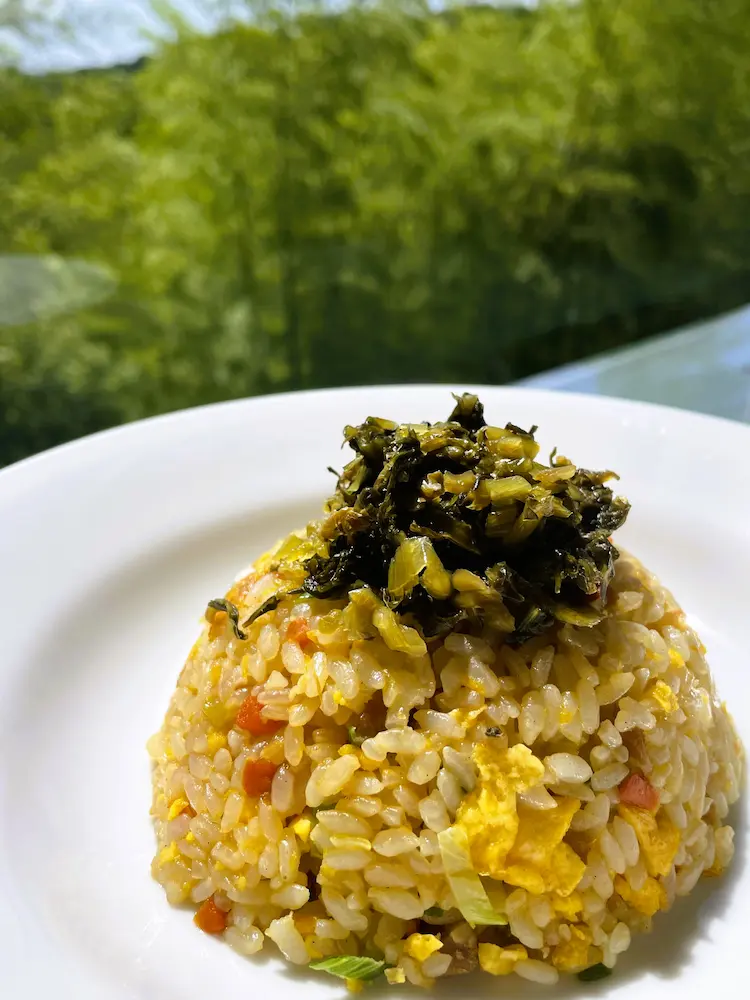 高菜のせ炒飯